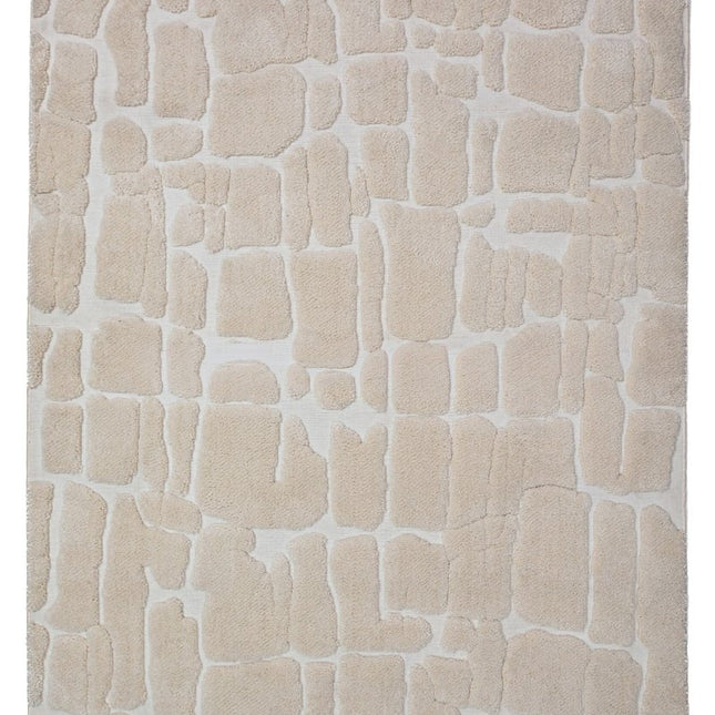 Moderne vloerkleden - Flair Rugs vloerkleed Esra Cobbled Creme - Vloerkledenloods