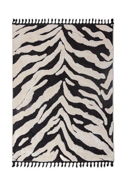 Moderne vloerkleden - Flair Rugs vloerkleed Esra Zebra Monochroom - Vloerkledenloods