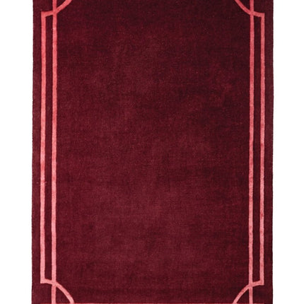 Moderne vloerkleden - Flair Rugs vloerkleed Gatsby Wool Bordeaux - Vloerkledenloods