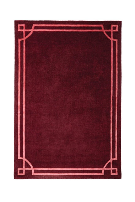 Moderne vloerkleden - Flair Rugs vloerkleed Gatsby Wool Bordeaux - Vloerkledenloods