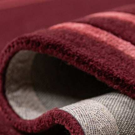 Moderne vloerkleden - Flair Rugs vloerkleed Gatsby Wool Bordeaux - Vloerkledenloods