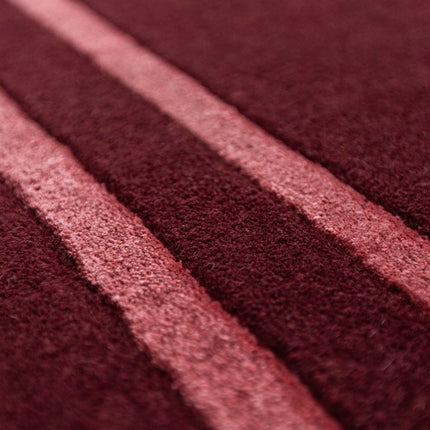 Moderne vloerkleden - Flair Rugs vloerkleed Gatsby Wool Bordeaux - Vloerkledenloods