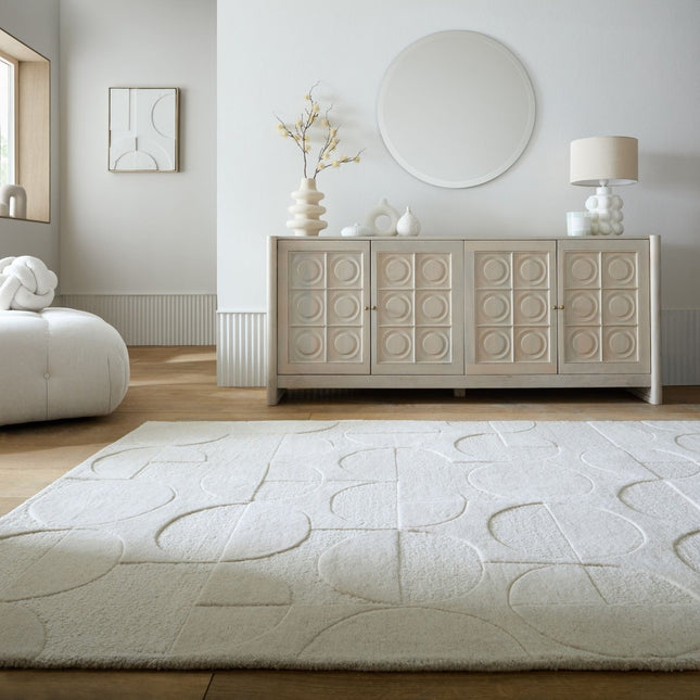 Moderne vloerkleden - Flair Rugs vloerkleed Gigi Ivoor - Vloerkledenloods