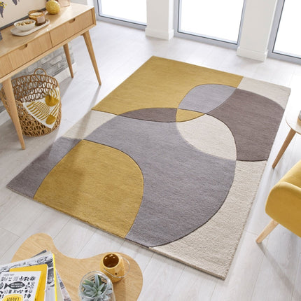Moderne vloerkleden - Flair Rugs vloerkleed Glow Oker - Vloerkledenloods
