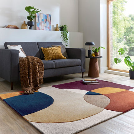 Moderne vloerkleden - Flair Rugs vloerkleed Glow Paars Multi - Vloerkledenloods