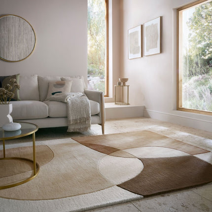 Moderne vloerkleden - Flair Rugs vloerkleed Glow Wool Naturel - Vloerkledenloods