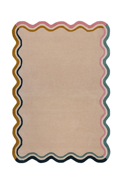 Moderne vloerkleden - Flair Rugs vloerkleed Leo Scallop Border Multi - Vloerkledenloods