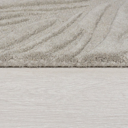 Moderne vloerkleden - Flair Rugs vloerkleed Lino Leaf Grijs - Vloerkledenloods