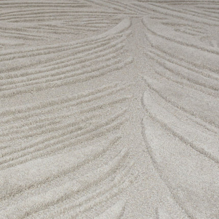 Moderne vloerkleden - Flair Rugs vloerkleed Lino Leaf Grijs - Vloerkledenloods