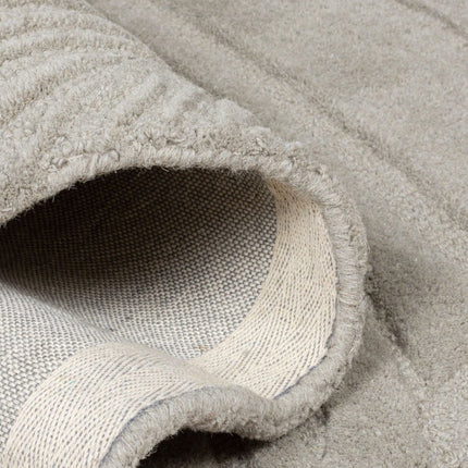 Moderne vloerkleden - Flair Rugs vloerkleed Lino Leaf Grijs - Vloerkledenloods