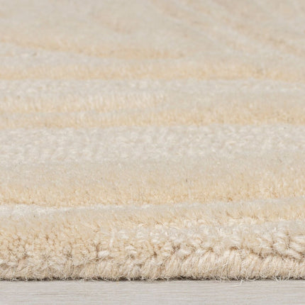 Moderne vloerkleden - Flair Rugs vloerkleed Lino Leaf Naturel - Vloerkledenloods