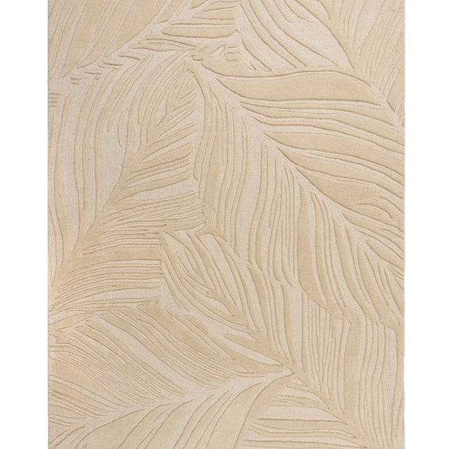 Moderne vloerkleden - Flair Rugs vloerkleed Lino Leaf Naturel - Vloerkledenloods