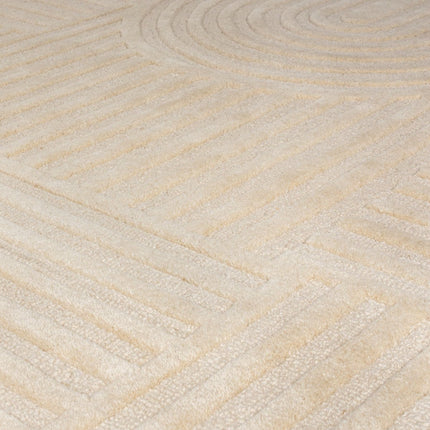 Moderne vloerkleden - Flair Rugs vloerkleed Lino Leaf Naturel - Vloerkledenloods