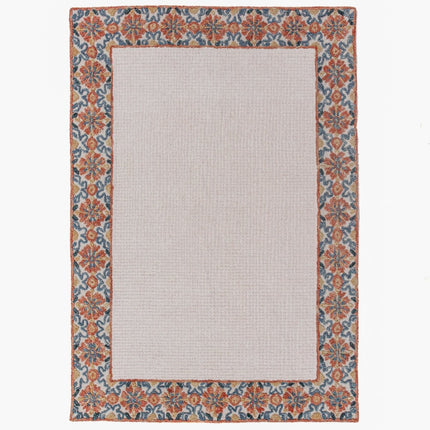 Moderne vloerkleden - Flair Rugs vloerkleed Myla Floral Frame Rood - Vloerkledenloods