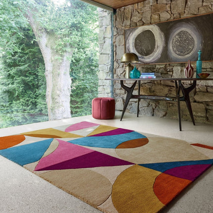 Moderne vloerkleden - Flair Rugs vloerkleed Oblix Multi Shape Multi - Vloerkledenloods