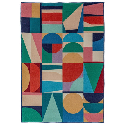Moderne vloerkleden - Flair Rugs vloerkleed Patchwork Geo Multi - Vloerkledenloods