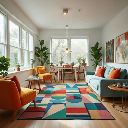 Moderne vloerkleden - Flair Rugs vloerkleed Patchwork Geo Multi - Vloerkledenloods