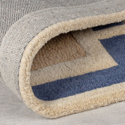 Moderne vloerkleden - Flair Rugs vloerkleed Retro Blocks Blauw Multi - Vloerkledenloods
