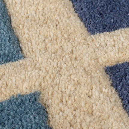 Moderne vloerkleden - Flair Rugs vloerkleed Retro Blocks Blauw Multi - Vloerkledenloods