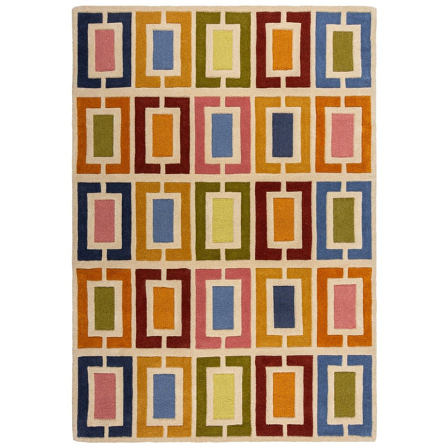 Moderne vloerkleden - Flair Rugs vloerkleed Retro Blocks Multi - Vloerkledenloods