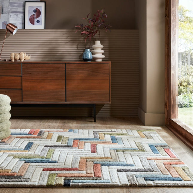 Moderne vloerkleden - Flair Rugs vloerkleed Russo Multi - Vloerkledenloods