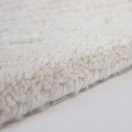 Moderne vloerkleden - Flair Rugs vloerkleed Sculptured Wave Wit - Vloerkledenloods