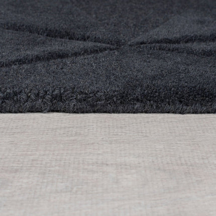 Moderne vloerkleden - Flair Rugs vloerkleed Shard Houtskool - Vloerkledenloods