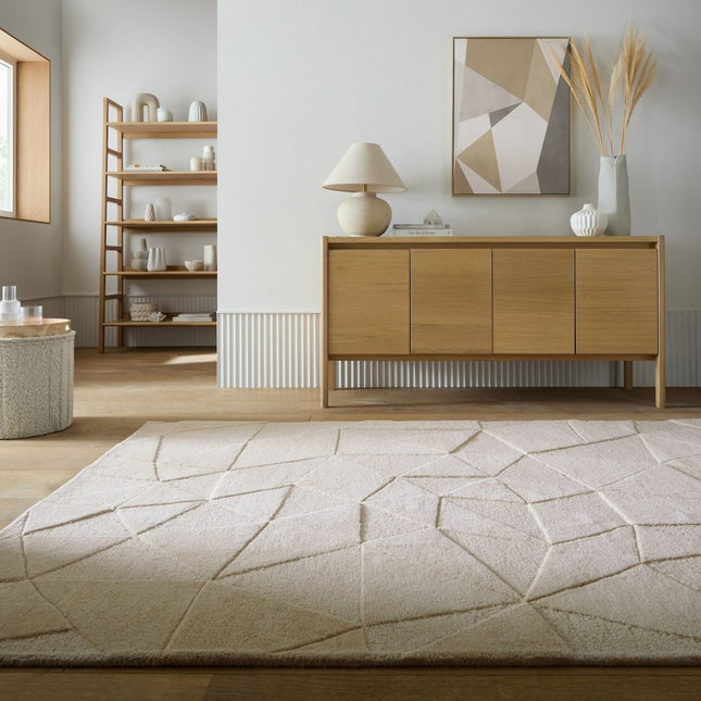 Moderne vloerkleden - Flair Rugs vloerkleed Shard Naturel - Vloerkledenloods