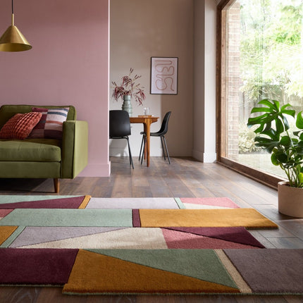 Moderne vloerkleden - Flair Rugs vloerkleed Shuffle Shaped Pastel Multi - Vloerkledenloods