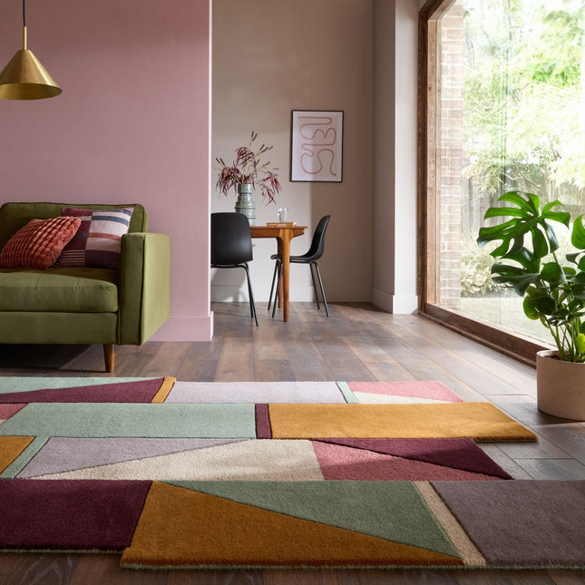 Moderne vloerkleden - Flair Rugs vloerkleed Shuffle Shaped Pastel Multi - Vloerkledenloods