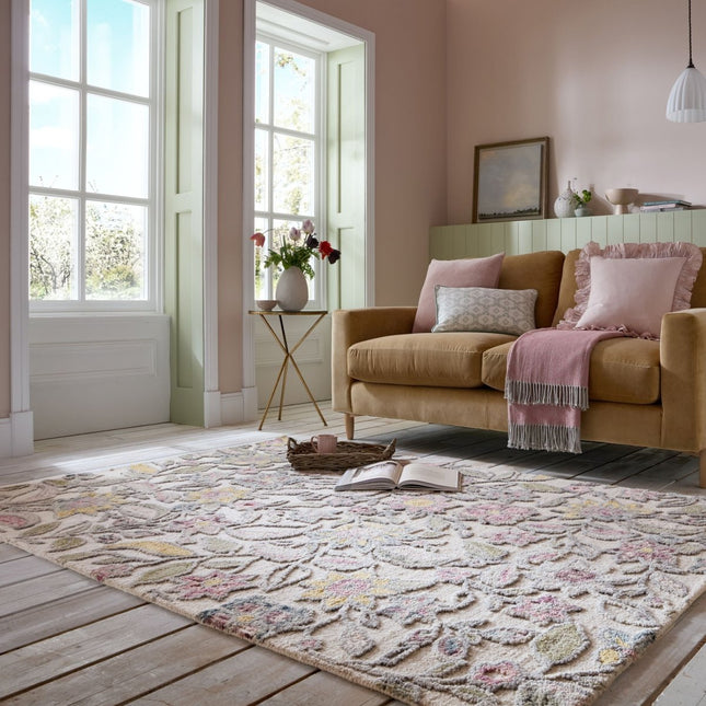 Moderne vloerkleden - Flair Rugs vloerkleed Tania Floral Multi - Vloerkledenloods