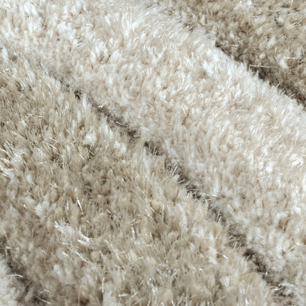 Moderne vloerkleden - Flair Rugs vloerkleed Velvet Carved Naturel - Vloerkledenloods