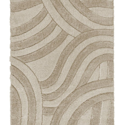 Moderne vloerkleden - Flair Rugs vloerkleed Velvet Carved Naturel - Vloerkledenloods
