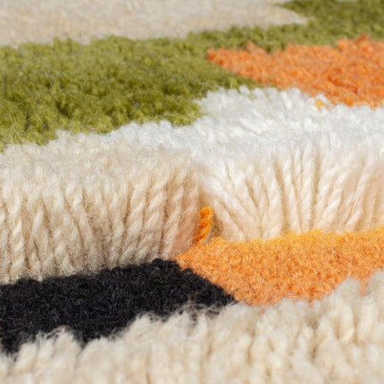 Moderne vloerkleden - Flair Rugs vloerkleed Zagora Geo Shaggy Multi - Vloerkledenloods