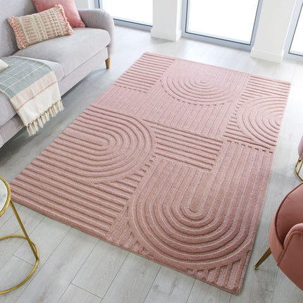 Moderne vloerkleden - Flair Rugs vloerkleed Zen Garden Blush - Vloerkledenloods
