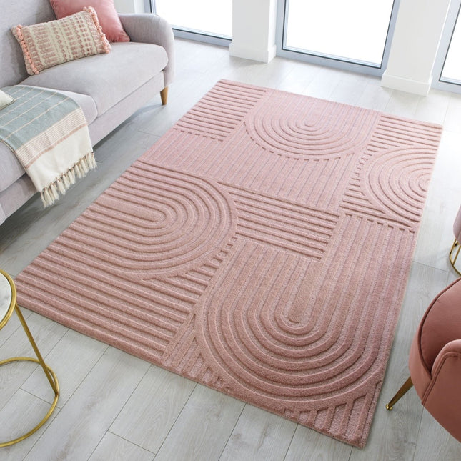 Moderne vloerkleden - Flair Rugs vloerkleed Zen Garden Blush - Vloerkledenloods