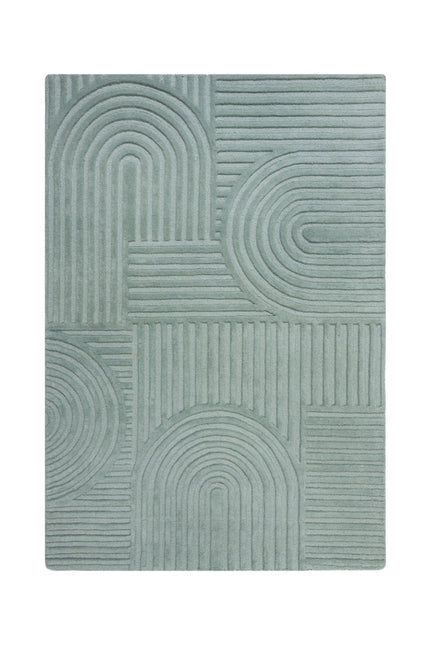 Moderne vloerkleden - Flair Rugs vloerkleed Zen Garden Duck Egg - Vloerkledenloods