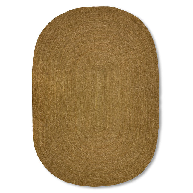 Moderne vloerkleden - HKliving ovaal zeegras vloerkleed Soft Edge 250x350cm - Vloerkledenloods