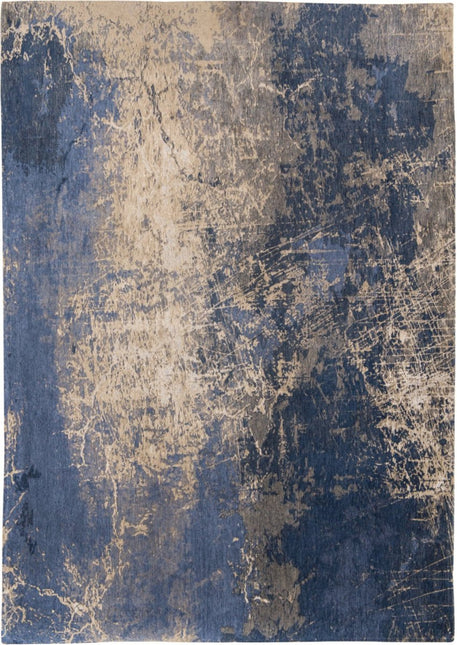 Moderne vloerkleden - In - en outdoor vloerkleed Cracks Abyss Blue 8629 - Louis de Poortere - Vloerkledenloods