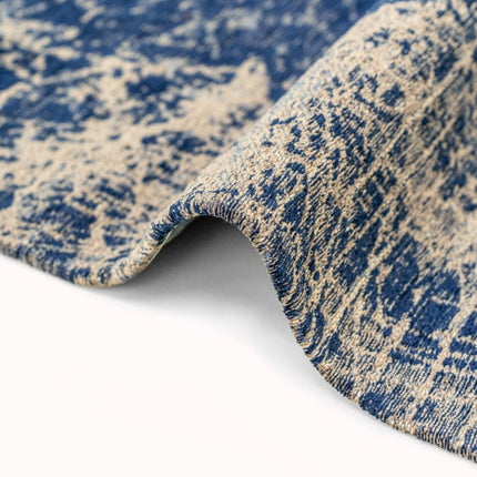 Moderne vloerkleden - In - en outdoor vloerkleed Cracks Abyss Blue 8629 - Louis de Poortere - Vloerkledenloods