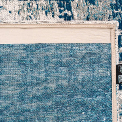 Moderne vloerkleden - In - en outdoor vloerkleed Griff Bronx Azurit 8421 - Louis de Poortere - Vloerkledenloods