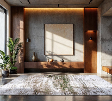 Moderne vloerkleden - In - en outdoor vloerkleed Griff Central Green 9797 - Louis de Poortere - Vloerkledenloods