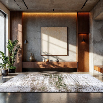 Moderne vloerkleden - In - en outdoor vloerkleed Griff Central Green 9797 - Louis de Poortere - Vloerkledenloods