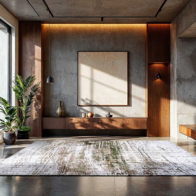 Moderne vloerkleden - In - en outdoor vloerkleed Griff Central Green 9797 - Louis de Poortere - Vloerkledenloods