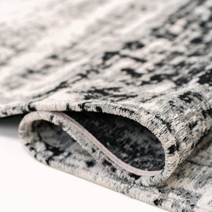 Moderne vloerkleden - In - en outdoor vloerkleed Griff Metro Black en White 8926 - Louis de Poortere - Vloerkledenloods