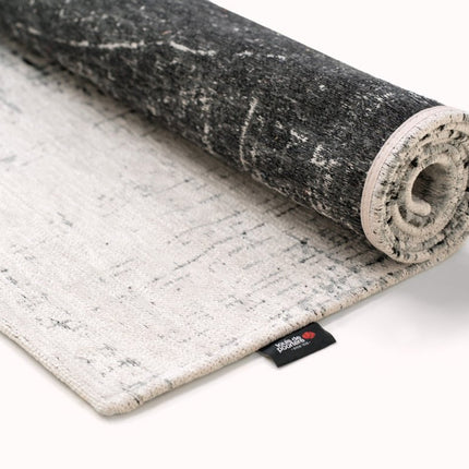 Moderne vloerkleden - In - en outdoor vloerkleed Griff Metro Black en White 8926 - Louis de Poortere - Vloerkledenloods