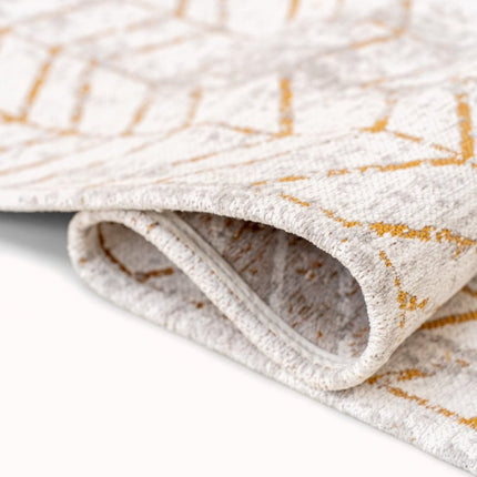 Moderne vloerkleden - In - en outdoor vloerkleed Jacob's Ladder Central Yellow 8928 - Louis de Poortere - Vloerkledenloods