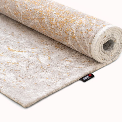 Moderne vloerkleden - In - en outdoor vloerkleed Jacob's Ladder Central Yellow 8928 - Louis de Poortere - Vloerkledenloods