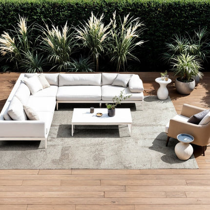 Moderne vloerkleden - In - en outdoor vloerkleed Sol Albatre 9735 - Louis de Poortere - Vloerkledenloods