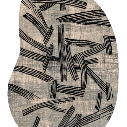 Moderne vloerkleden - Organisch vloerkleed Kanji Dark Street 2066 - Louis De Poortere - Vloerkledenloods
